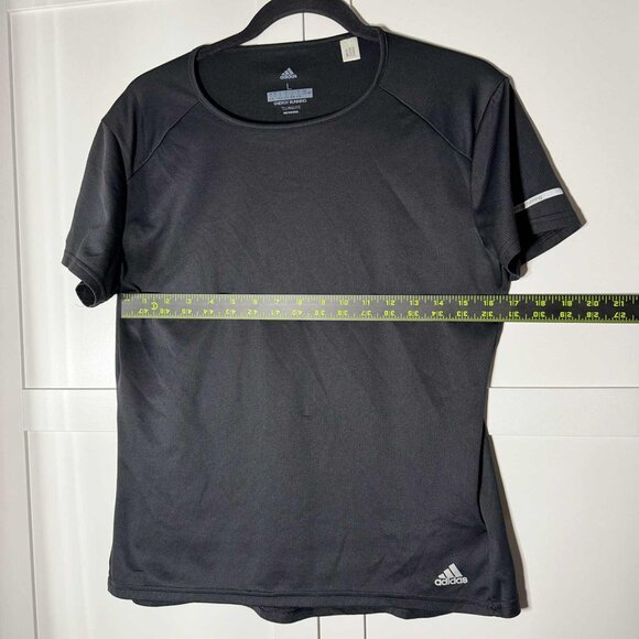 Adidas Women's Running Climalite Short Sleeve T Shirt Black LARGE - Picture 5 of 7